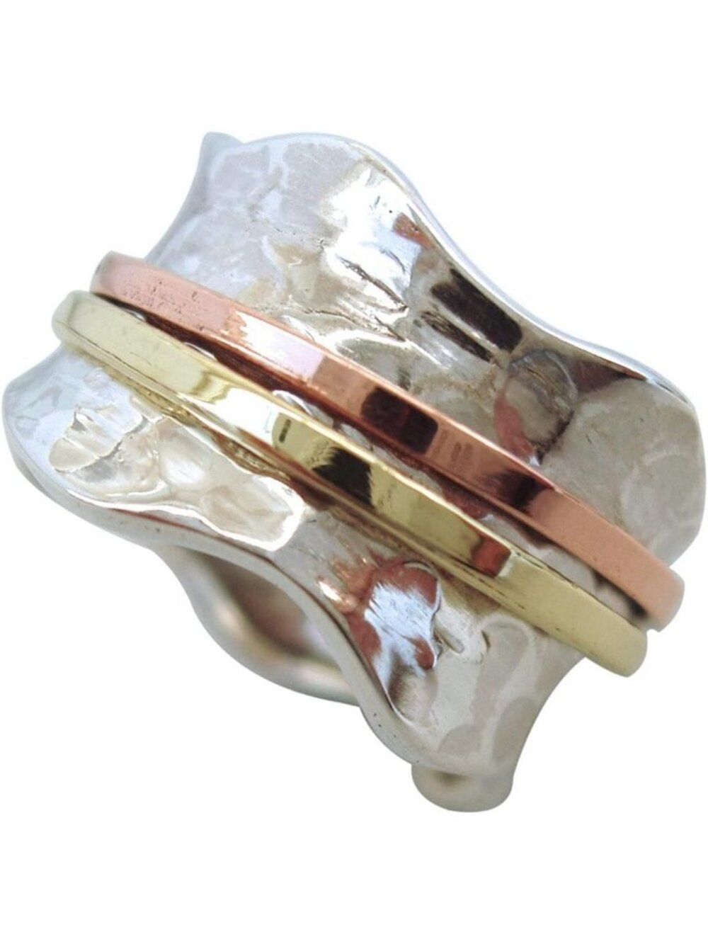 Sterling Silver Fidget Spinner Ring for Women | Anxiety Relief & Meditation